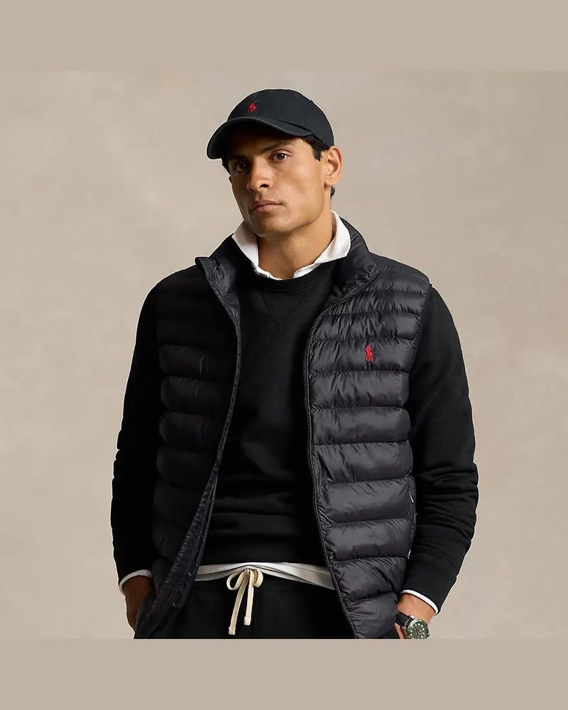 Ralph Lauren Die verstaubare Weste Colden Black