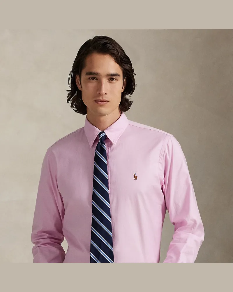Ralph Lauren Custom-Fit Oxfordhemd mit Stretch Pink