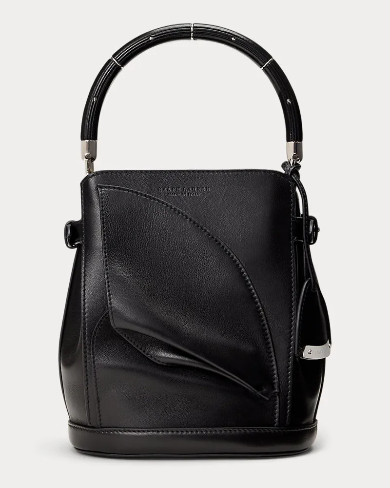 Ralph Lauren Die kleine florale Beuteltasche  Ralph Lauren Black