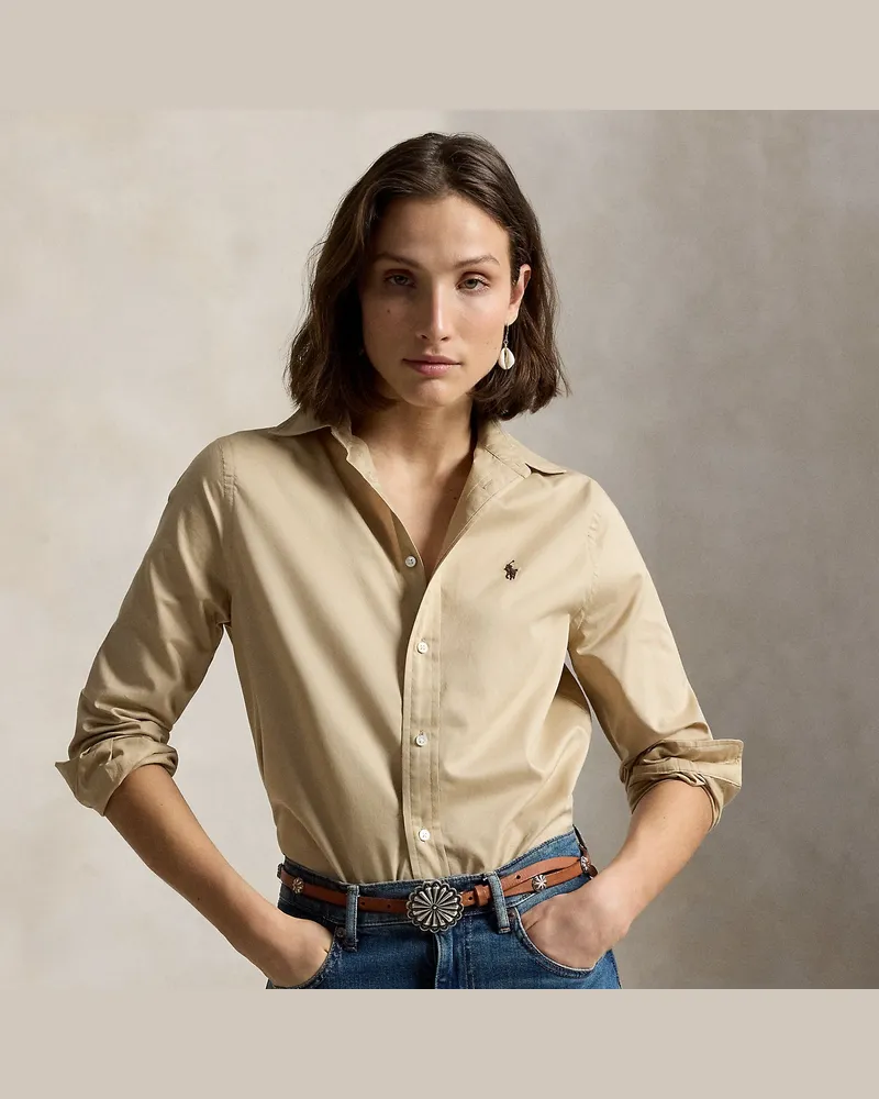 Ralph Lauren Classic-Fit Hemd aus Baumwolltwill Brown