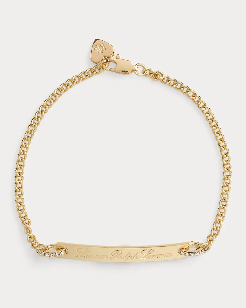Ralph Lauren Vergoldetes Flex-Armband mit Logo-Balken Gold