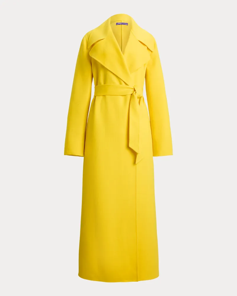 Ralph Lauren Kaschmirmantel Micaela mit Bindegürtel Yellow