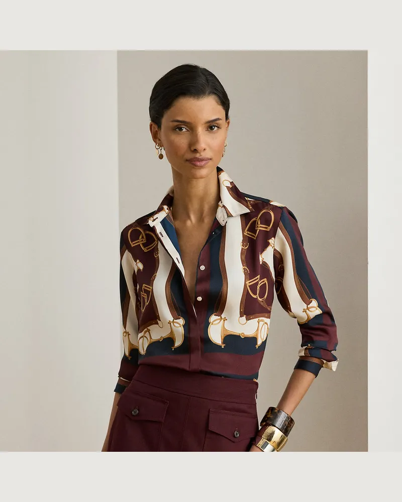 Ralph Lauren Classic-Fit Twillhemd mit Reiter-Druck Blue