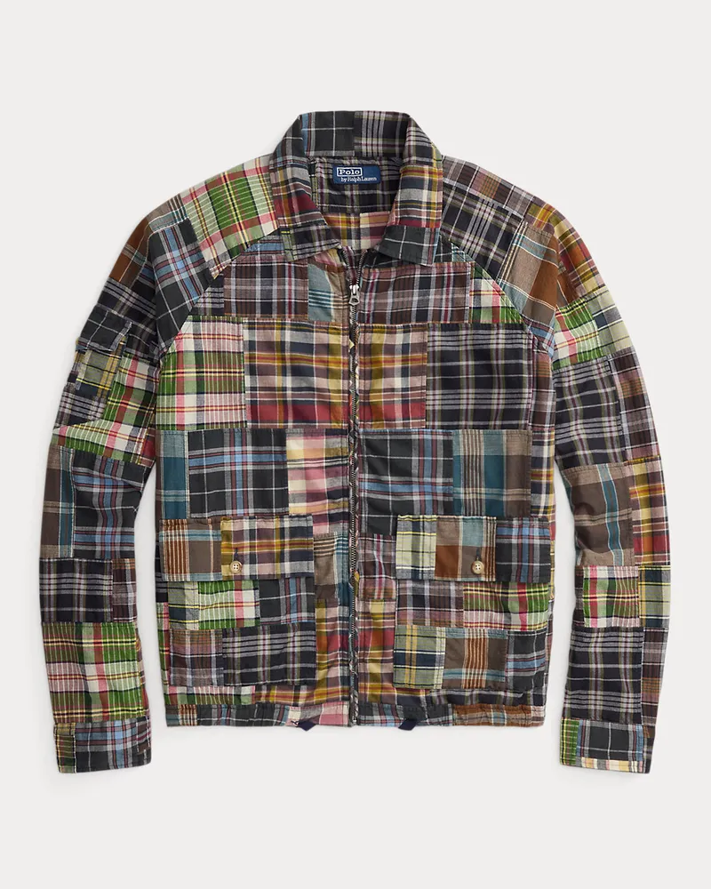 Ralph Lauren Classic-Fit Patchwork-Madras-Hemdjacke Multi