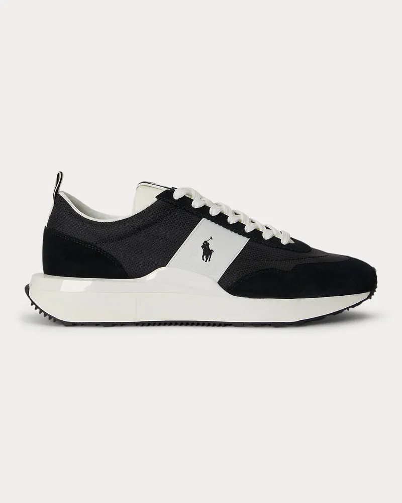 Ralph Lauren Wildleder-Oxford-Sneaker Train 89 Black