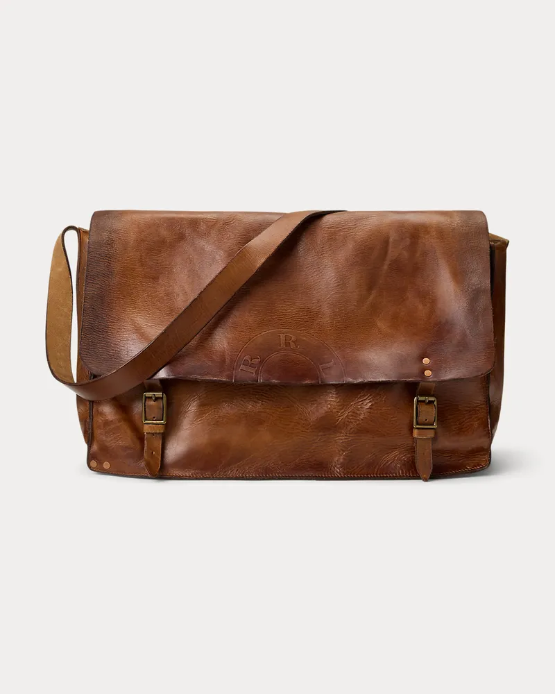 Ralph Lauren Umhängetasche aus Leder Brown