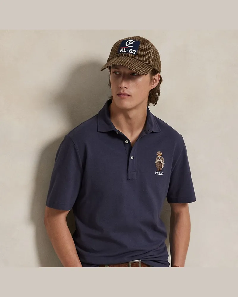 Ralph Lauren Custom-Slim-Fit Poloshirt mit Polo Bear Blue