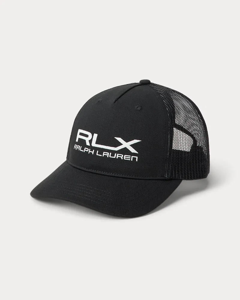 Ralph Lauren Twill-Truckerkappe mit Logo Black