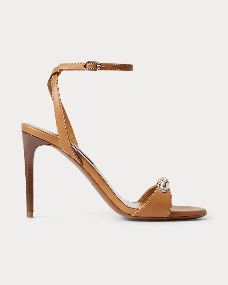 Ralph Lauren Sandalette Presling aus Kalbsleder Brown