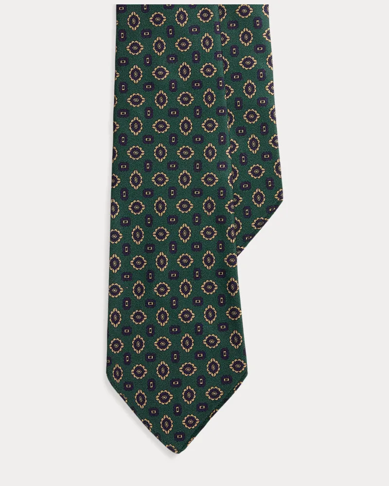 Ralph Lauren Seidenkrawatte in Vintage-Optik Green