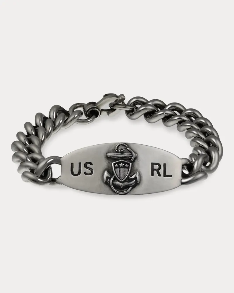 Ralph Lauren Namensarmband aus Sterlingsilber Grey
