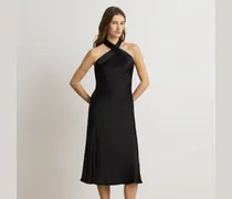 Neckholder-Cocktailkleid aus Charmeuse
