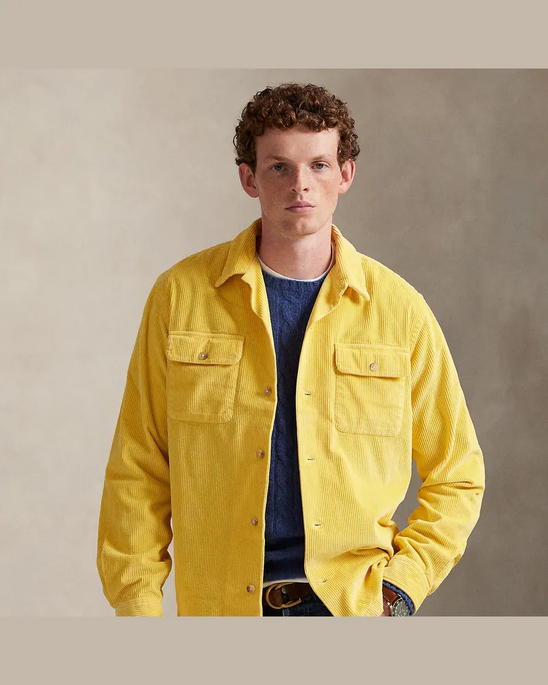 Ralph Lauren Classic-Fit Kordsamthemd Yellow