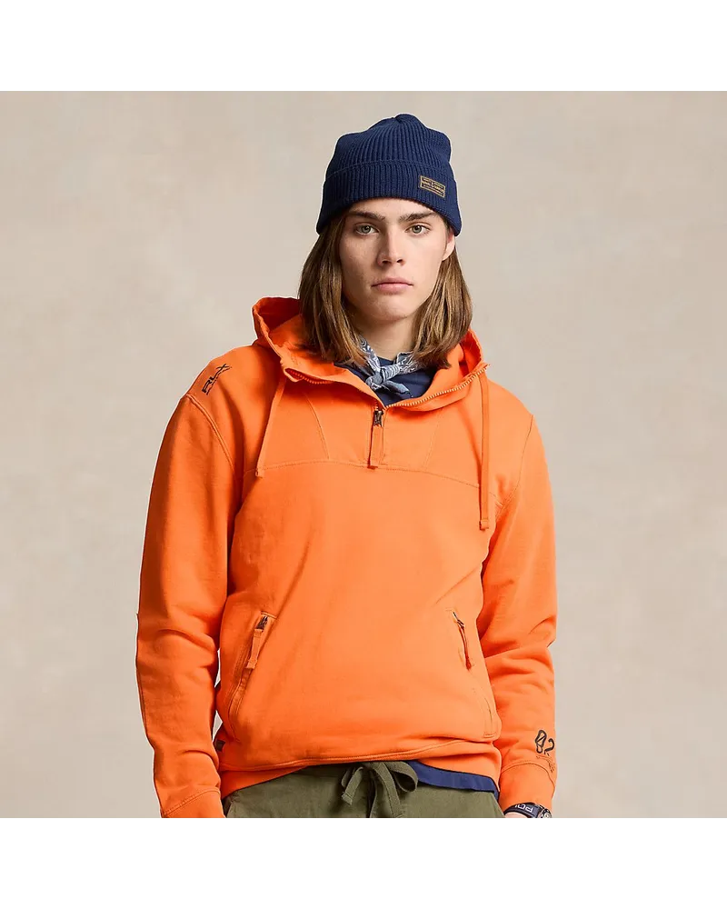 Ralph Lauren Kapuzenshirt mit Viertelreißverschluss Orange