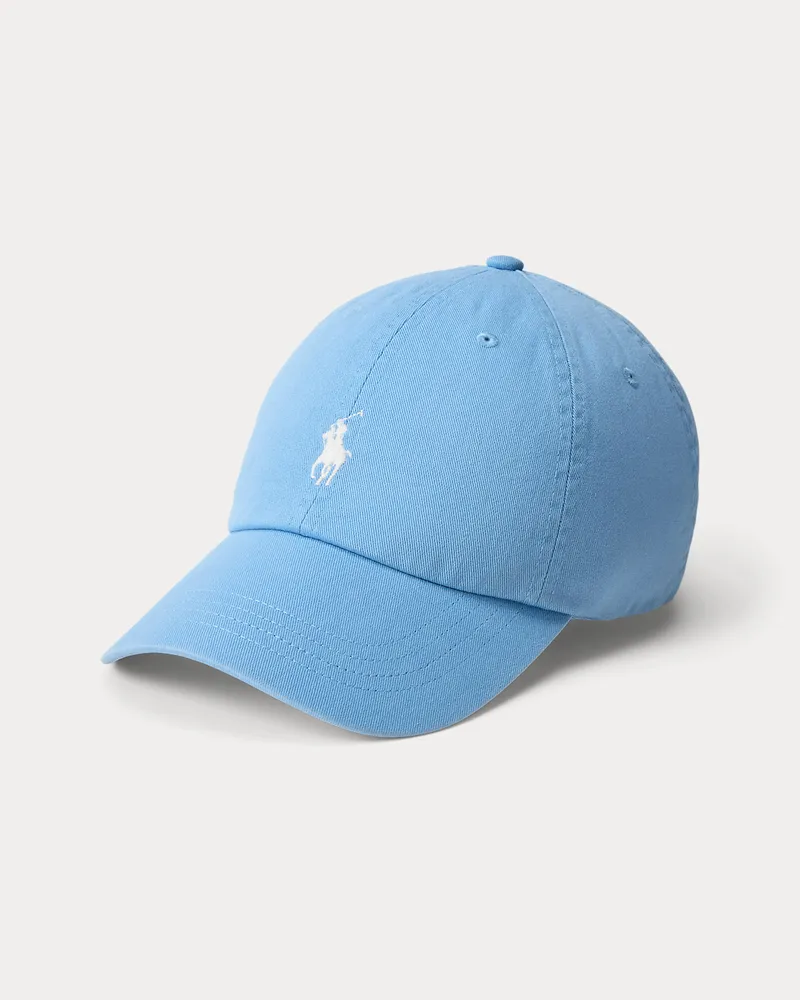 Ralph Lauren Klassische Baumwollchino-Baseballkappe Blue