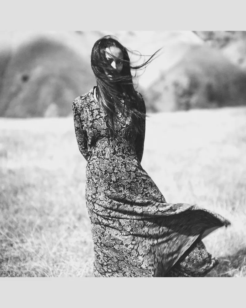 Ralph Lauren Crêpekleid mit Blumenmuster Black