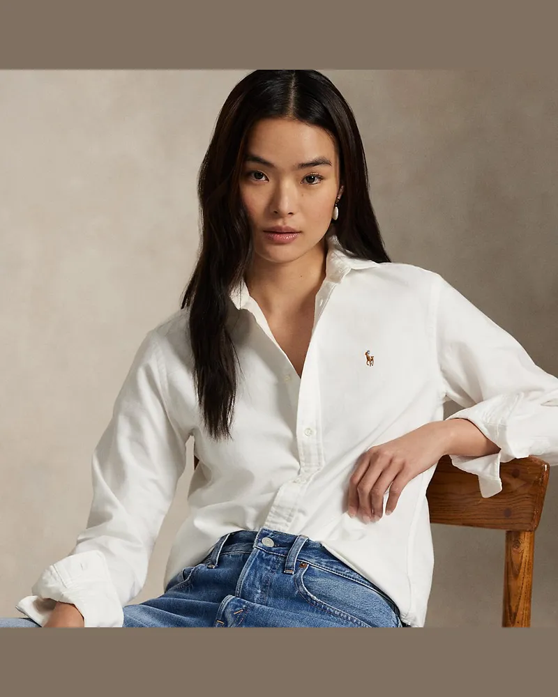 Ralph Lauren Slim-Fit Oxfordhemd White