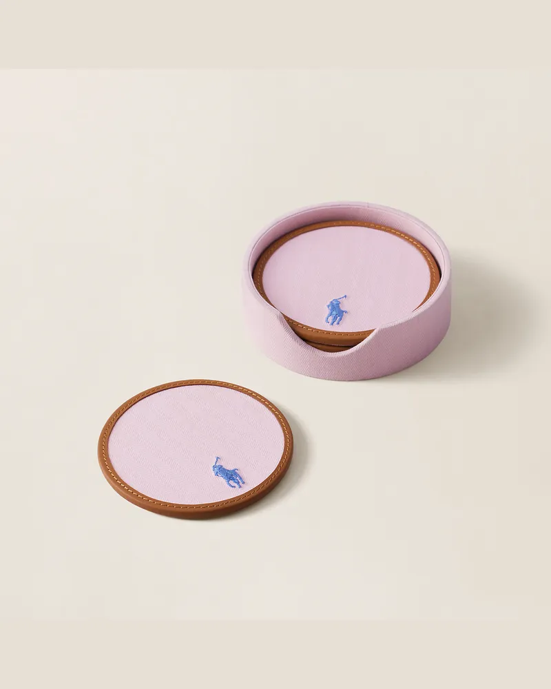 Ralph Lauren Home Untersetzer-Geschenkset Polo Icon Pink