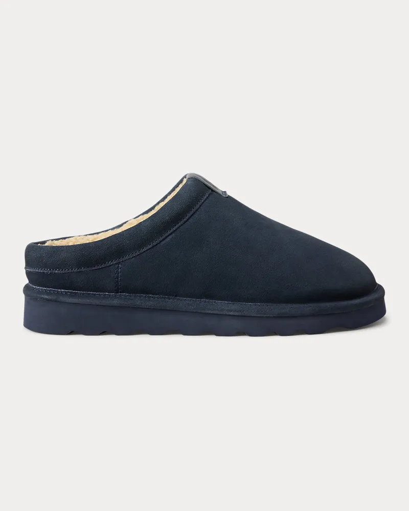 Ralph Lauren Clog-Slipper Reade aus Wildleder Blue