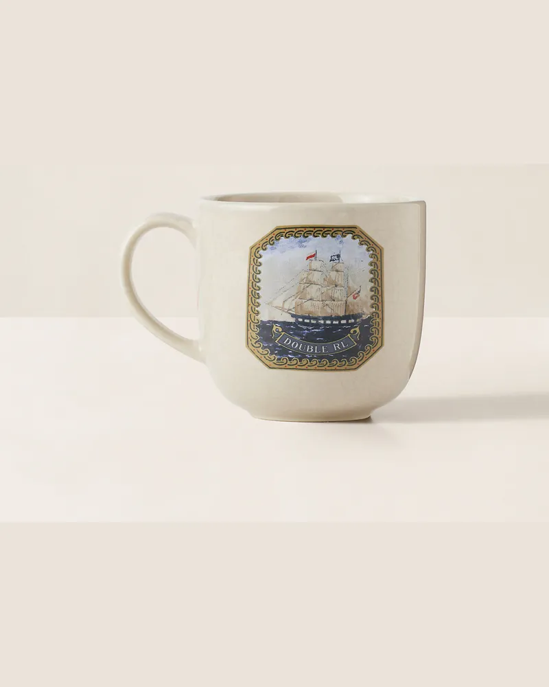 Ralph Lauren Home Becher mit Segelbootmotiv Cream