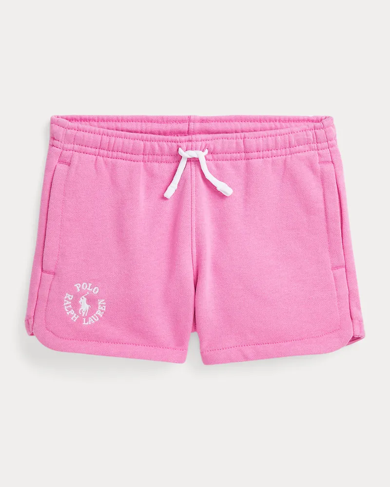 Ralph Lauren Frottee-Shorts mit Big Pony und Logo Pink