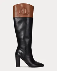 Ralph Lauren Hoher Lederstiefel Page II Multi