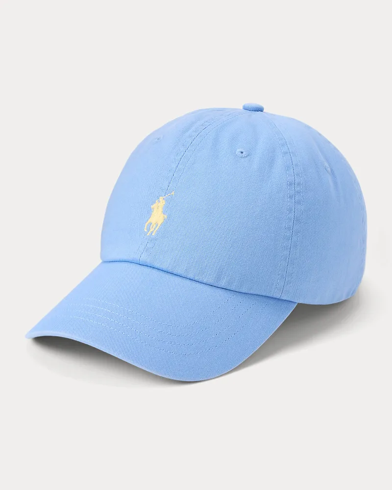 Ralph Lauren Klassische Baumwollchino-Baseballkappe Blue