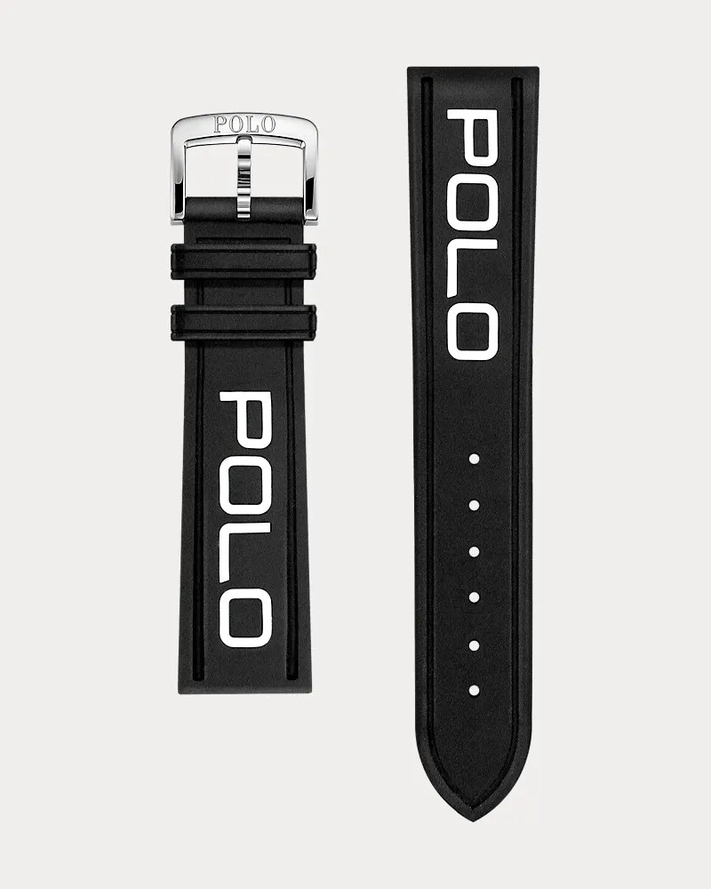 Ralph Lauren Polo-Uhrenarmband aus Gummi Black