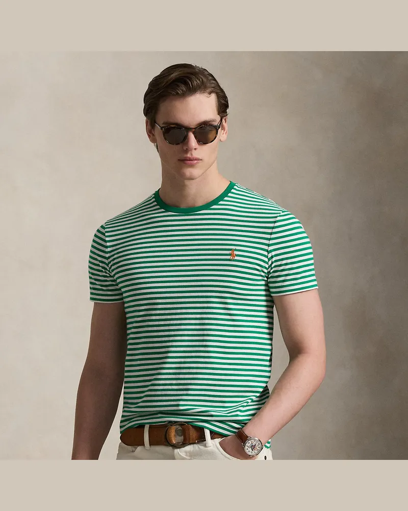 Ralph Lauren Gestreiftes Custom-Slim-Fit T-Shirt Multi