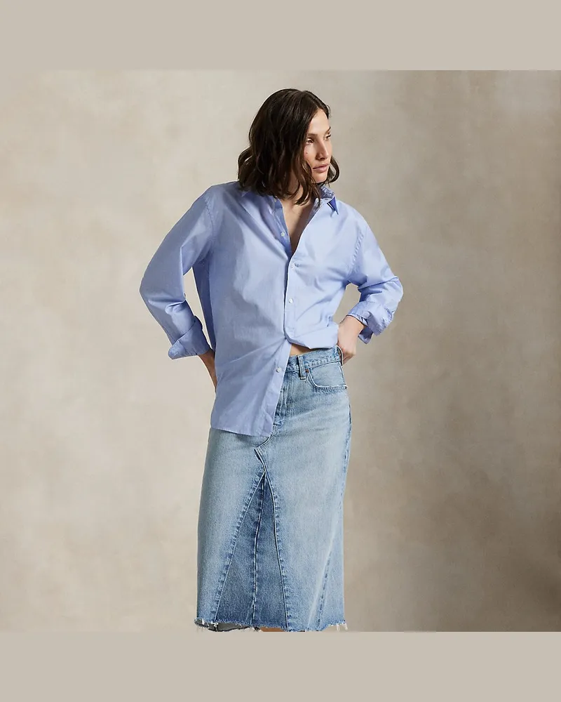 Ralph Lauren Denim-Bahnenrock in A-Linie Blue