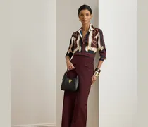 Midi-Bleistiftrock aus Wolltwill