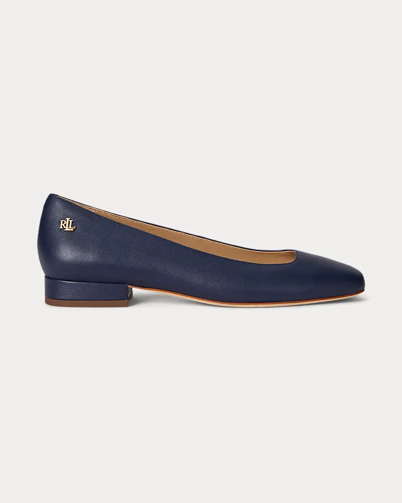 Ralph Lauren Ballerina Emellie aus Nappaleder Blue