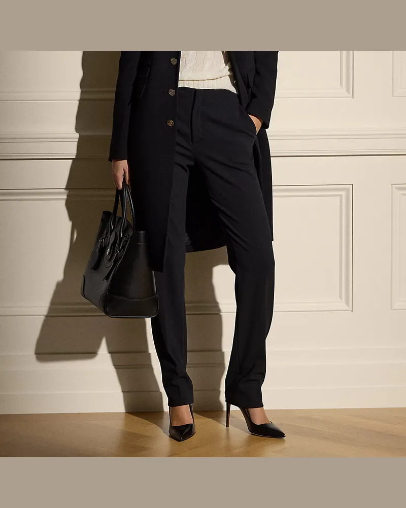 Ralph Lauren Hose Simone aus Woll-Crêpe Black