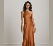 Einschultriges Abendkleid aus Charmeuse