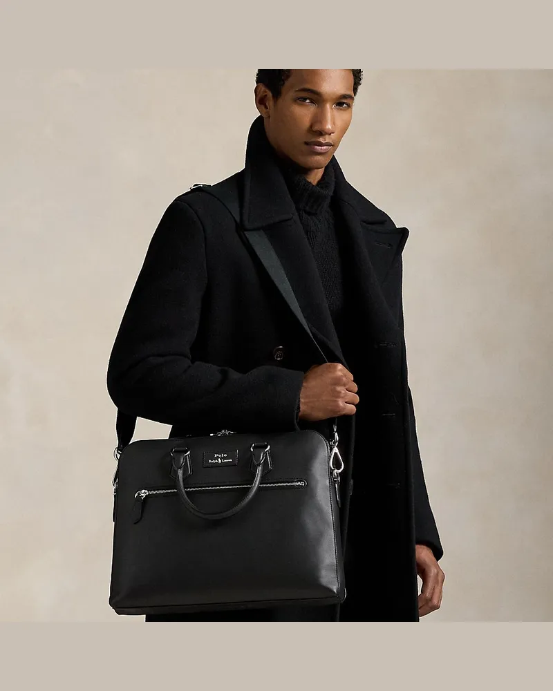 Ralph Lauren Umhängetasche aus Leder Black