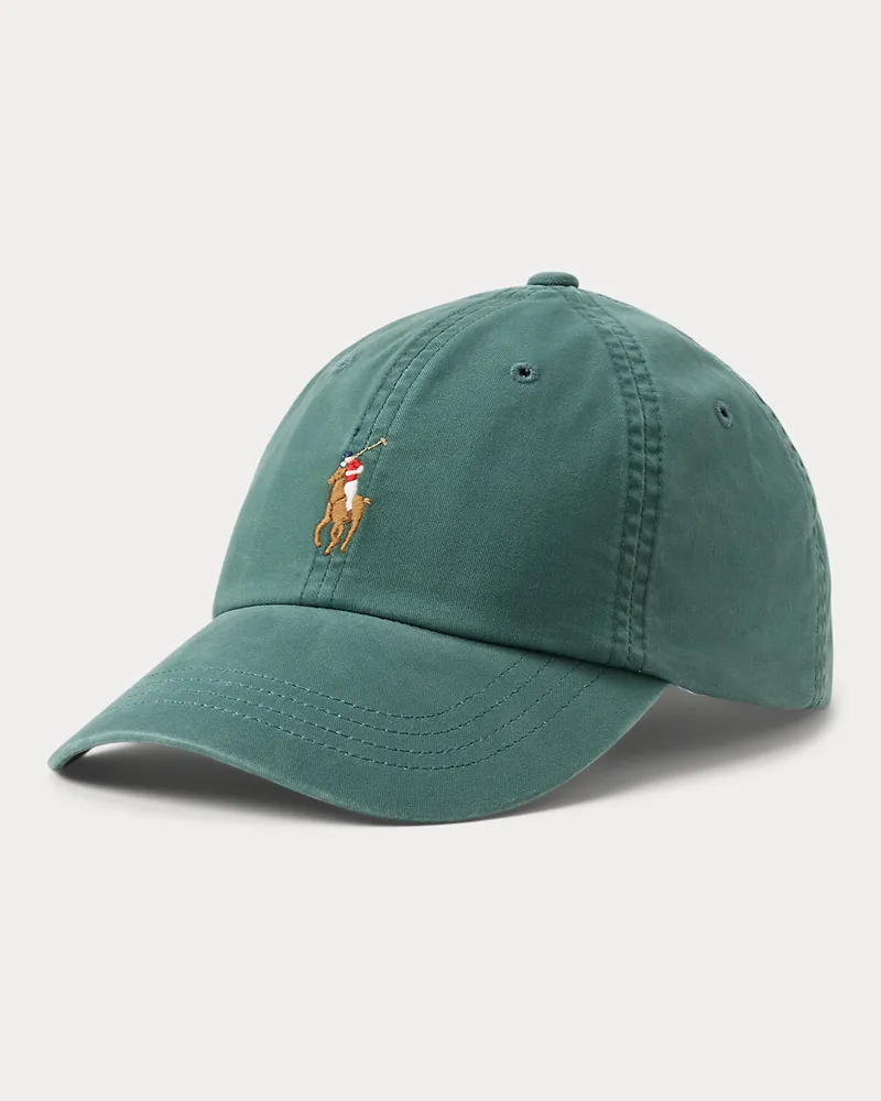 Ralph Lauren Baseballkappe aus Stretch-Baumwolltwill Green