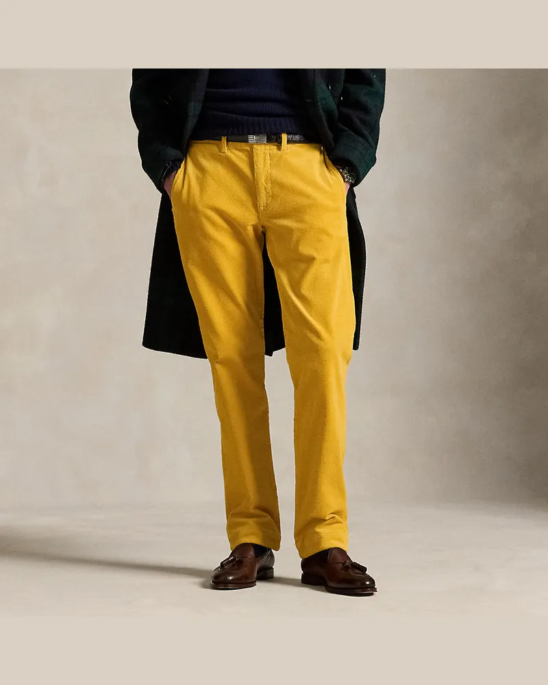 Ralph Lauren Straight-Fit Kordsamthose mit Stretch Yellow