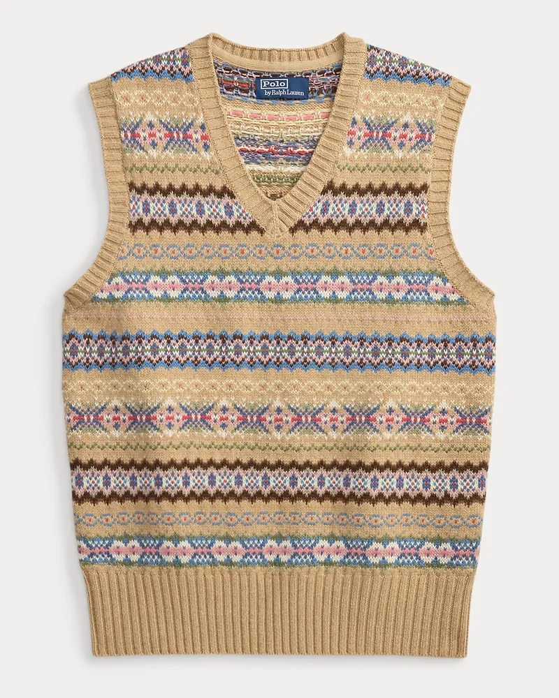 Ralph Lauren Pullunder mit Fair-Isle-Muster Tan