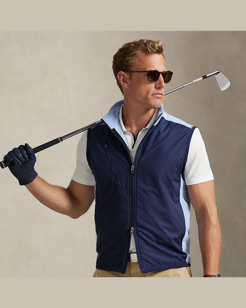 Ralph Lauren Hybrid-Weste mit Schornsteinkragen Blue