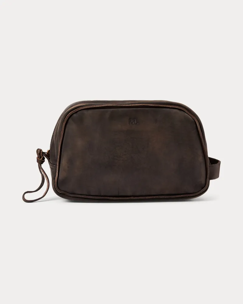 Ralph Lauren Reisetasche aus Leder Brown