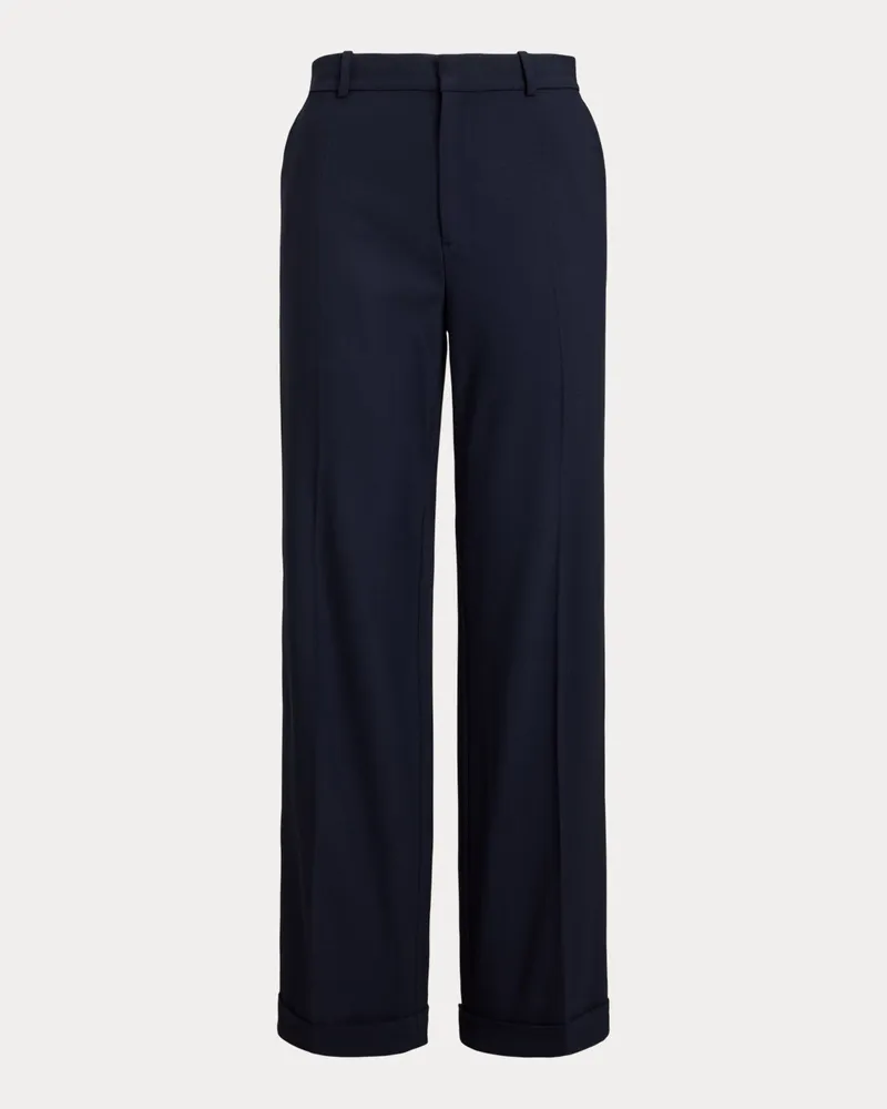 Ralph Lauren Relaxed-Straight-Fit Wollhose Blue