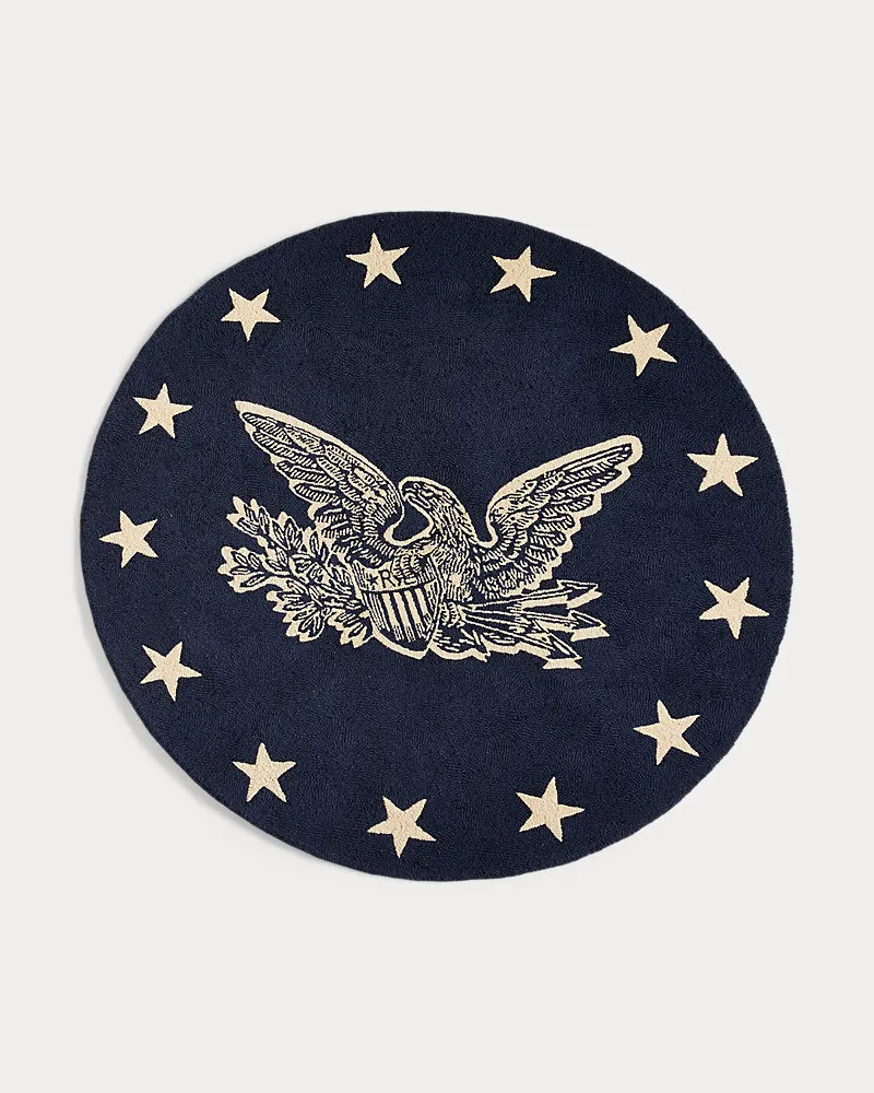 Ralph Lauren Home Handgeknüpfter Teppich aus Wollmischung Blue