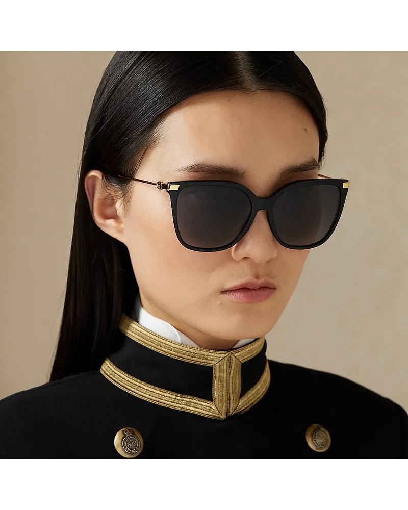 Ralph Lauren Sonnenbrille Kate mit Steigbügel Black