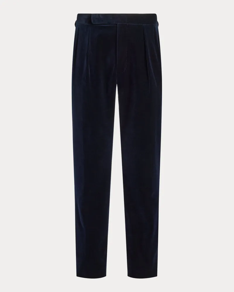 Ralph Lauren Handgeschneiderte Samthose Gregory Blue