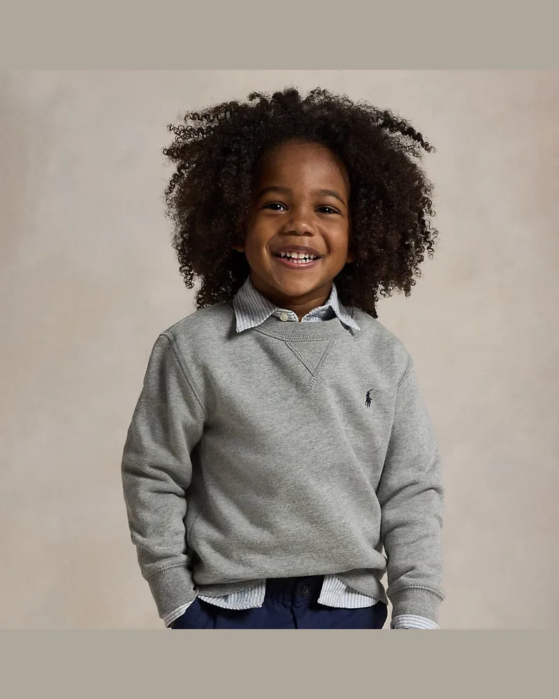 Ralph Lauren Fleece-Sweatshirt Grey