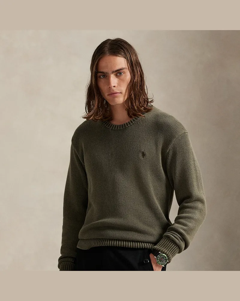 Ralph Lauren Konfektioniert gefärbter Pullover Green