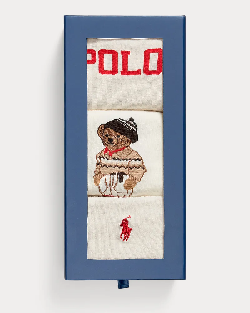 Ralph Lauren 3er-Pack Crew-Socken als Geschenkset Multi