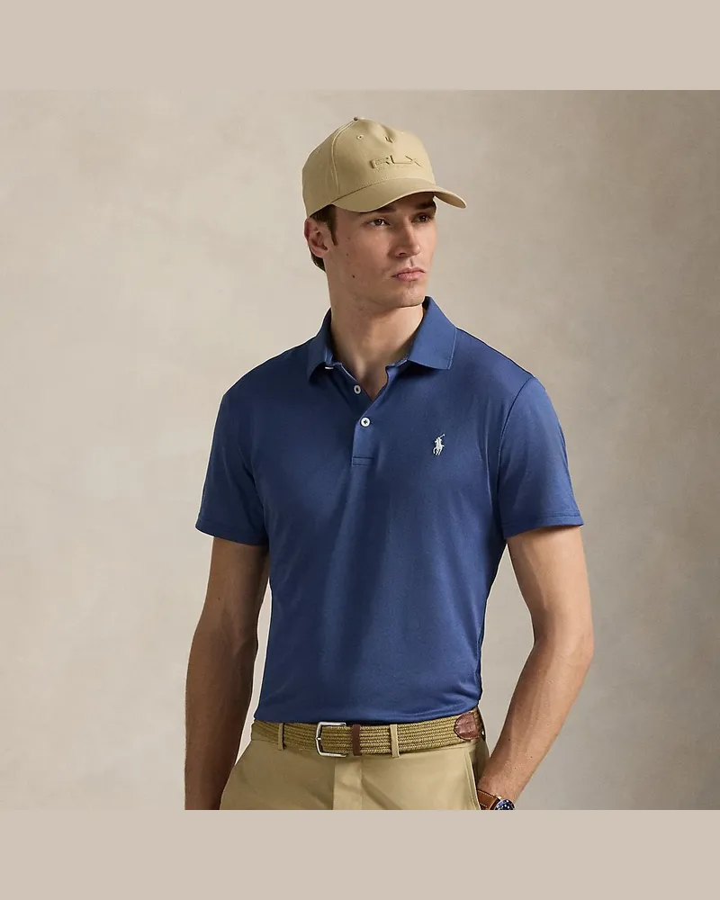 Ralph Lauren Tailored-Fit Performance-Poloshirt Blue