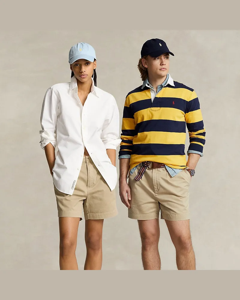 Ralph Lauren Relaxed-Fit Shorts Cormac mit Falten Tan