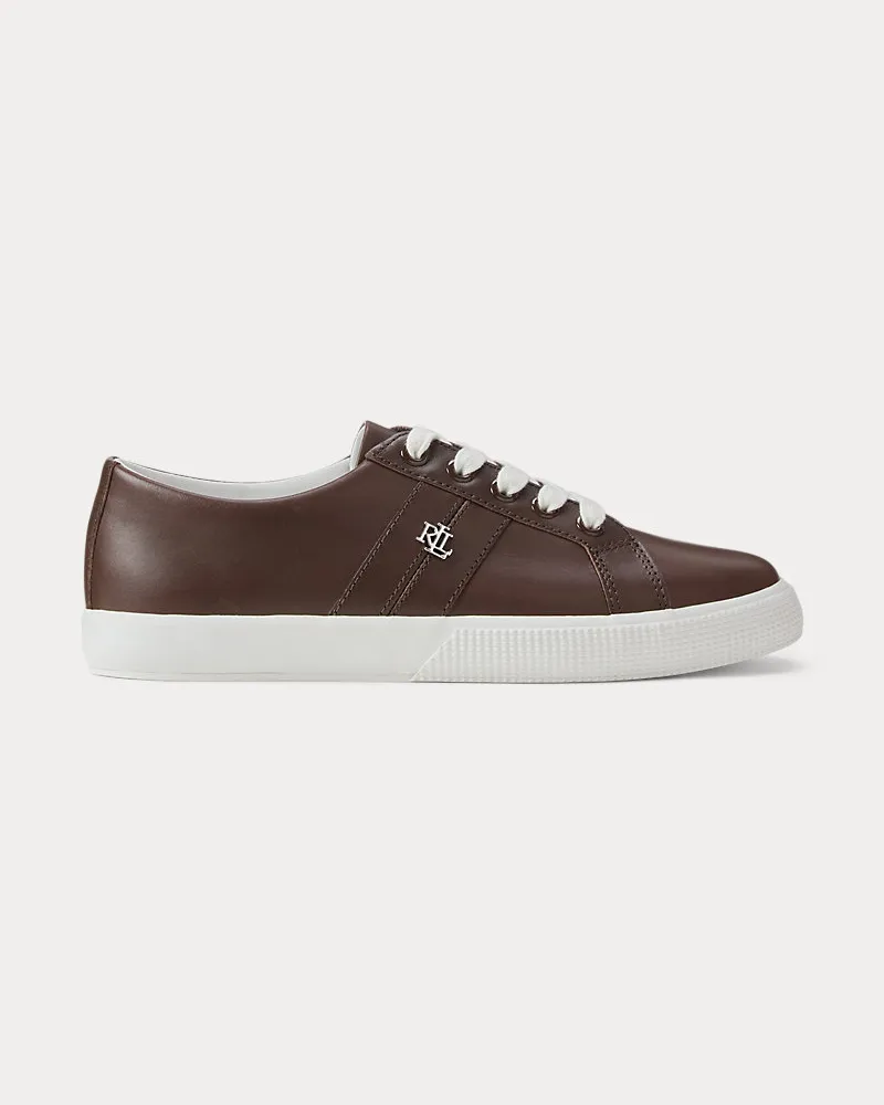 Ralph Lauren Ledersneaker Janson II Brown